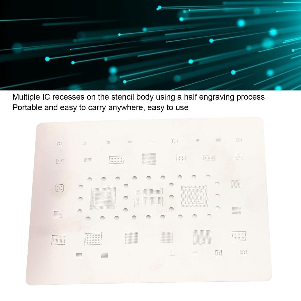 0.12mm Pitch BGA Reballing Stencil with IC Slots Soldering Rework Template  Phone Repair