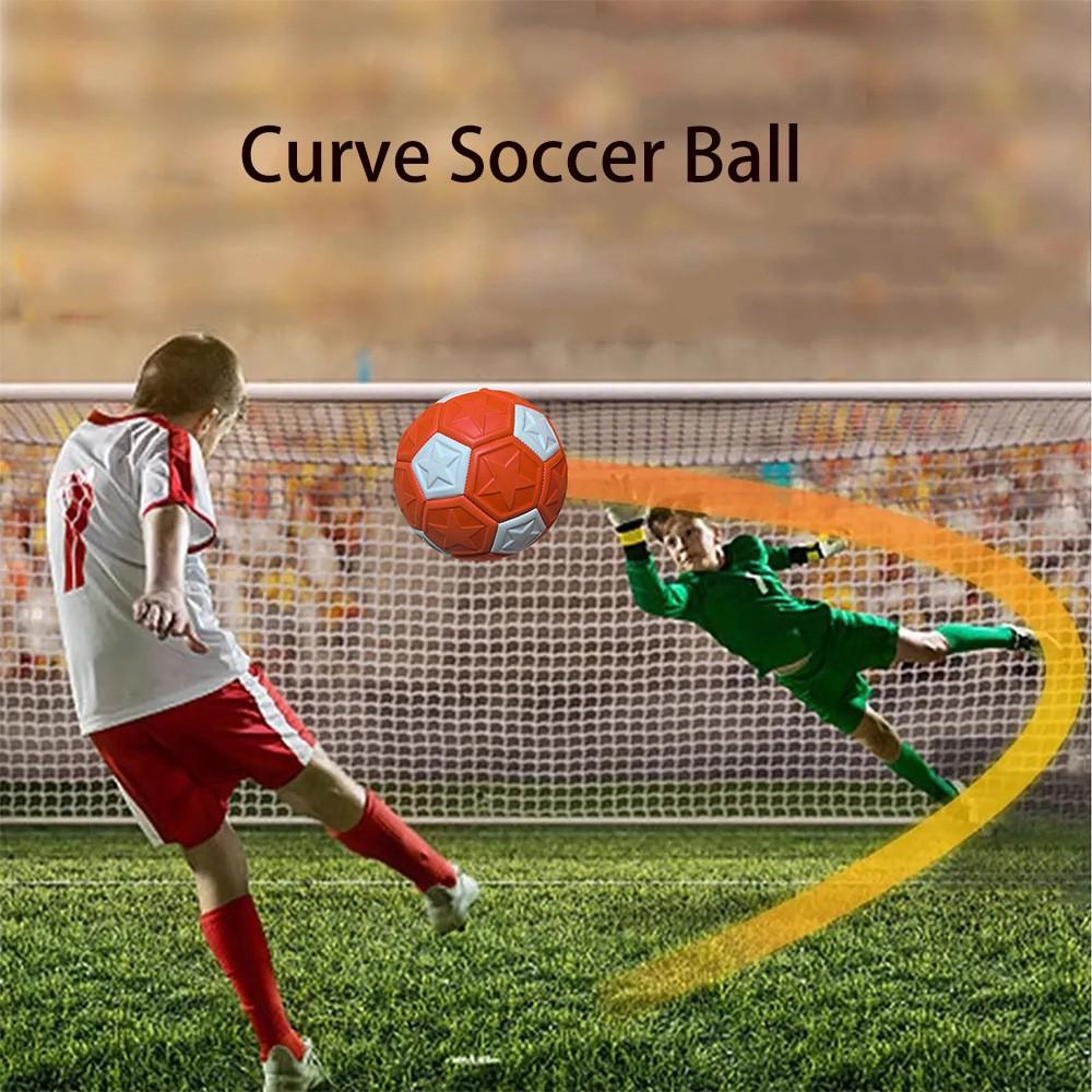 Curve Ball For Kids Rubber  Curve Soccer Ball Swerve Ball With  Hole  Soccer Ball Dribble Up Soccer Ball For Outdoor Gift For Kids