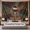 Custom Name Text Tapestry Guns N’ Roses Personalized Polyester Wall Tapestry For Bedroom And Room