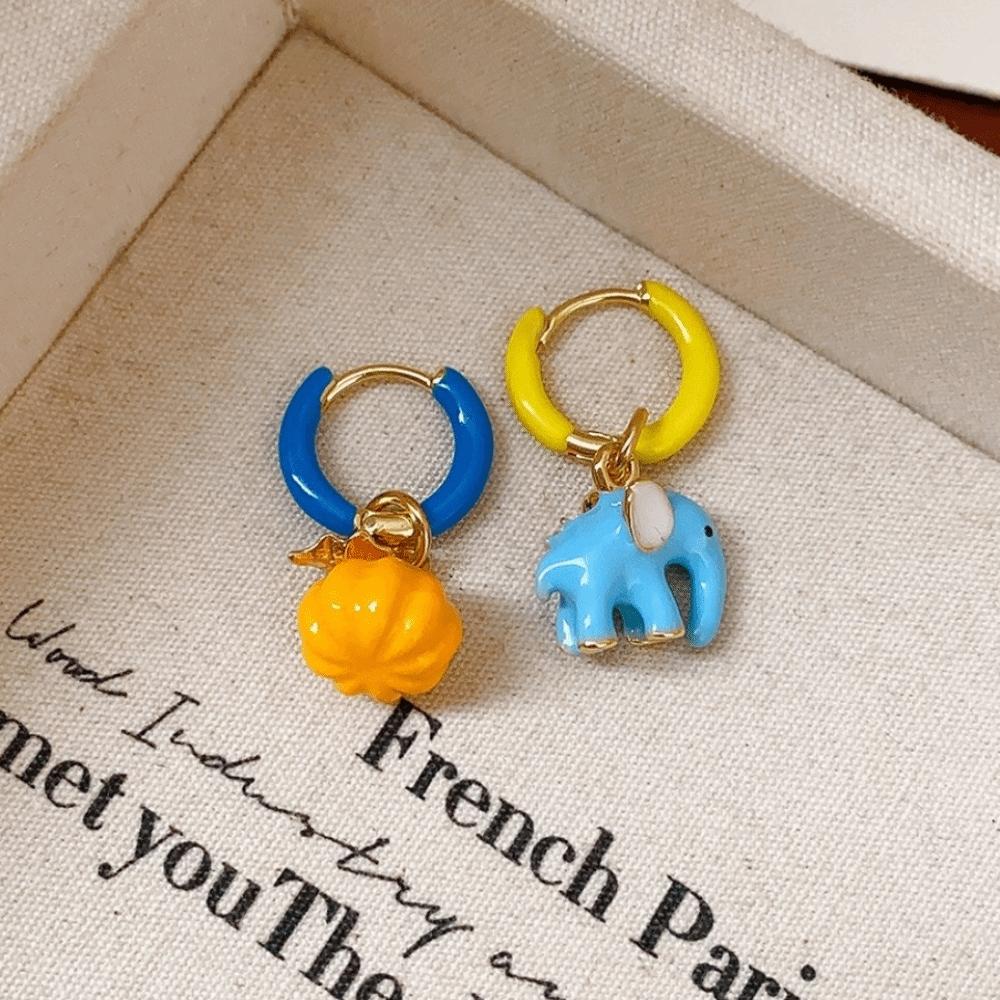 Chain Choker Elephant Pumpkin Necklace Acrylic Zinc Zinc Alloy Halloween Pendant Jewelry  Women