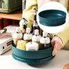 360° Rotating Round Spice Storage Rack Turntable Sundries Organizer Seasoning Can Bottle