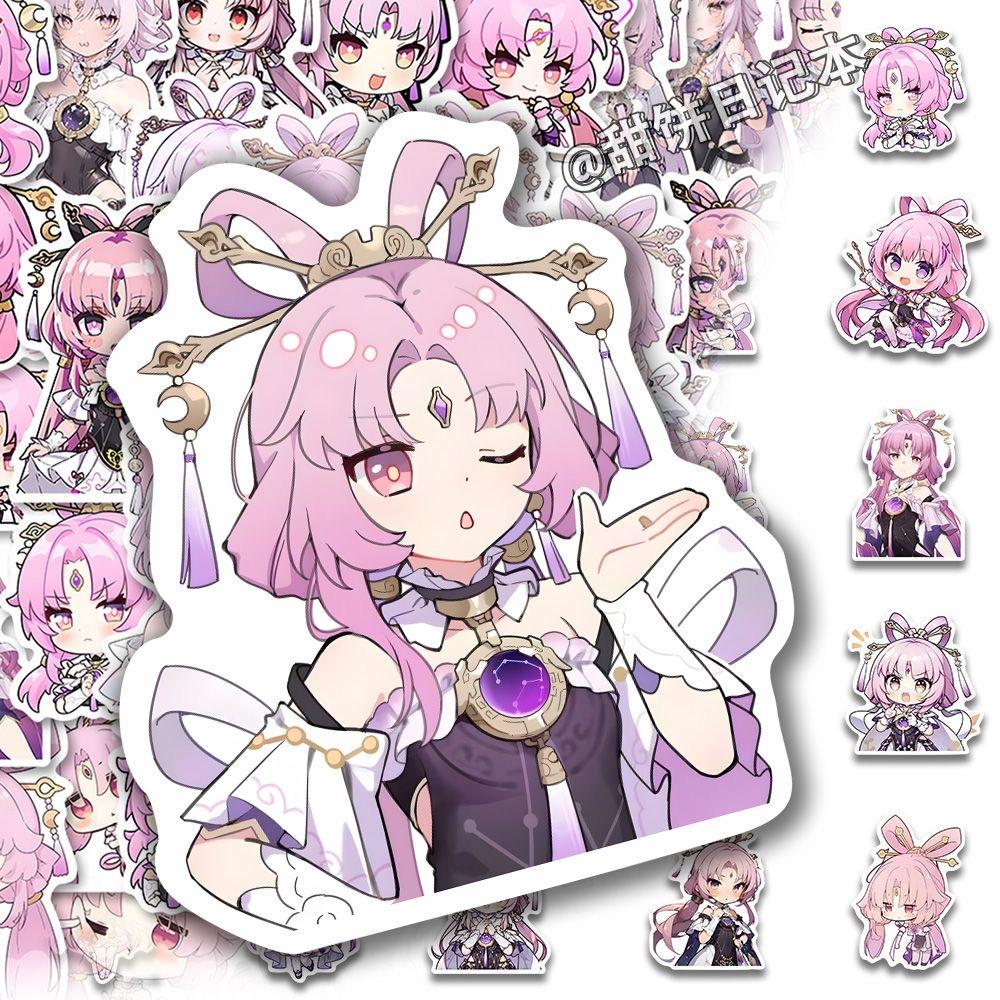 Sunsyea Honkai: Star Rail Merch Fans Collection Role Stickers Fu Xuan 46 Pieces