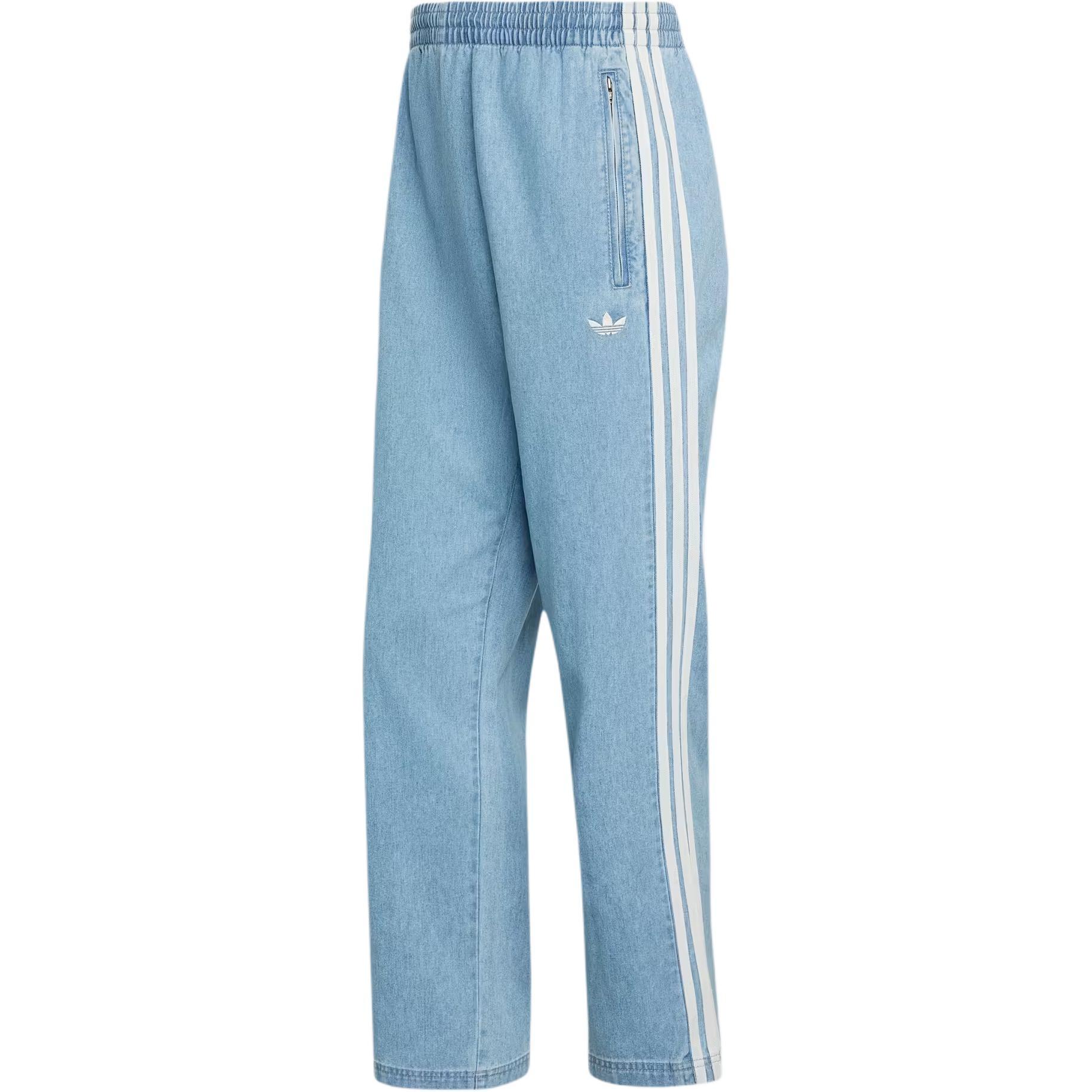 adidas Denim Firebird Pants Asia Sizing Light Blue Men s KX1195 S