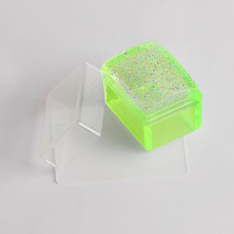 Nail Art Silicone Seal Laser Reduction Transparent Large Scraper Silicone Seal Head Nail Art Printing Collection