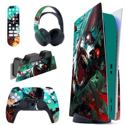 Sticker Sticker for PlayVital Ps5 Console Sticker Vinyl Sticker for Ps5 Controller Headset Remote Control Charging Station (disc Version), & & &