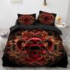 New Distressed Bedding Set Single Twin Full Queen King Size Bed Set Aldult Kid Bedroom Duvet cover Sets Skeleton Bed Sheet Set