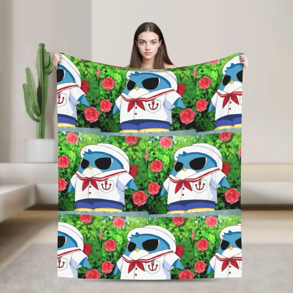 M-Mermaid Melody Pichi Pichi PitchS Blankets Flannel Spring Autumn Lightweight Throw Blanket for Home Outdoor Bedding Throws