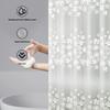 1Pc Shower Curtain Waterproof PEVA DIY With Hooks Thickening Bathroom Decor 180*180CM