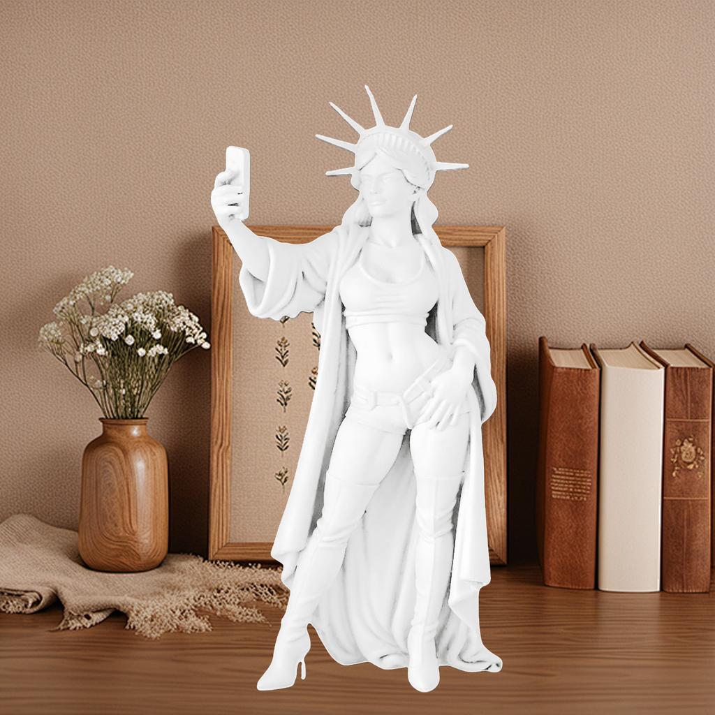Statue Of Liberty Selfie Sculpture 250th Anniversary Patriotic Home Decors Collectible Ornament For History Enthusiasts