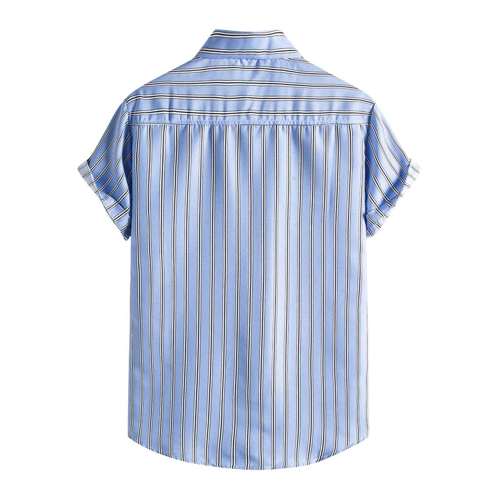 Spring And Summer Men's Beach Shirt Hawaiian Short-sleeved Flower Shirt