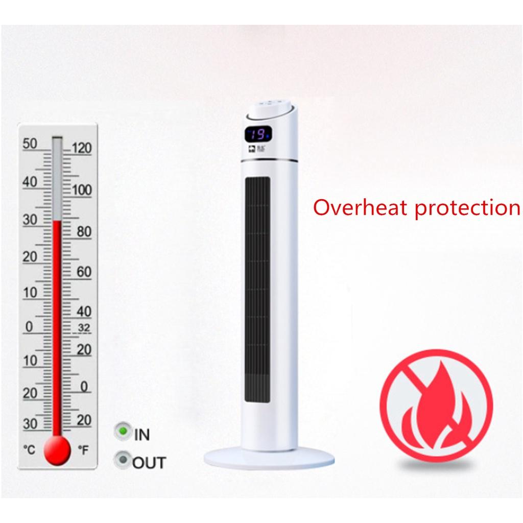 Digital Tower Heater Oscillating Space Heater Timer with Remote Control 2000W 220V