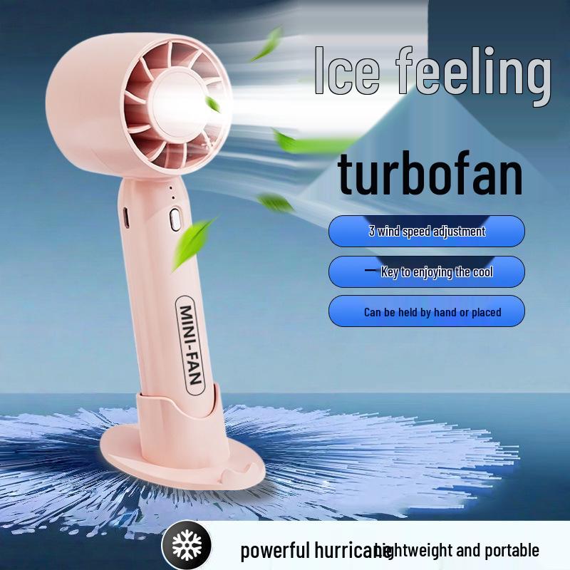 

New T10 Silent Mini Handheld & Desktop Fan: Portable, Long-Lasting, Strong Wind for Students & Outdoors. Not Specified