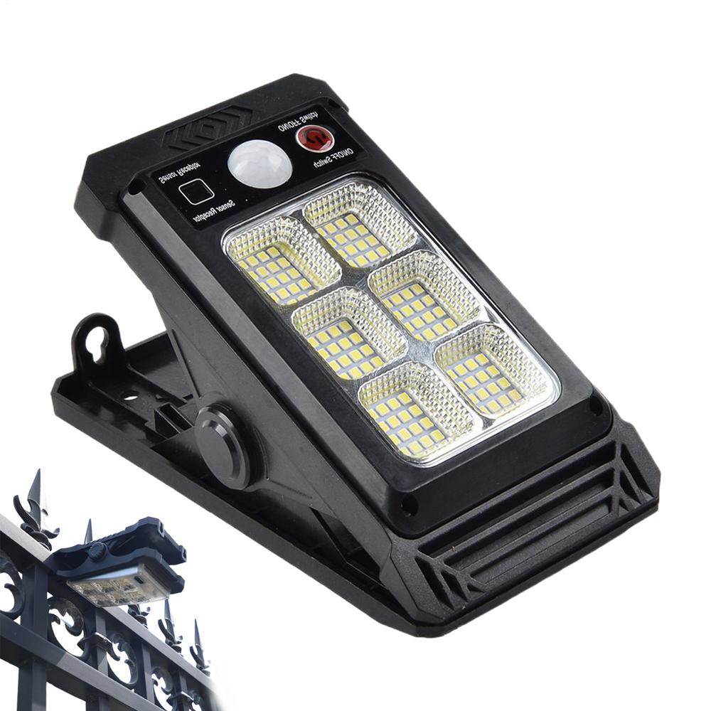 

Solar Garden Lights 1200 Mah Battery Motion Sensor Waterproof Solar Fence Clip On Lights For Walkway Backyard Pathway Terrace