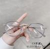 Stylish Square TR Classic Style Flat Mirror Lightweight Artistic Female Student Glasses Frame Nearsighted Glasses Frames for Women Men