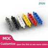 100PCS MOC Brick Parts 2926 Plate Modified 1 X 4 with Wheels Holder Compatible Building Block Particle DIY Kid Brain Toy Gift