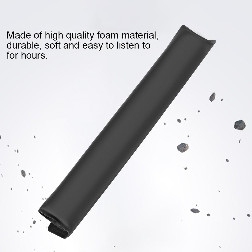 Universal Replacement Soft Foam Headset Headband Cushion Pad Kit Black