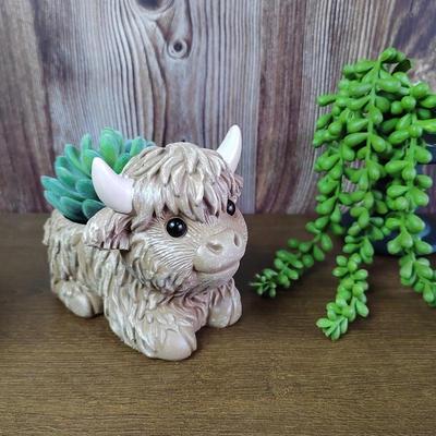 Plateau Yak Resin Statue Ornament