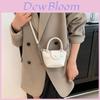 Trendy Mini Candy Color Pu Leather Handheld Keychain Bag For Girls And Boys With Fashionable Patterns