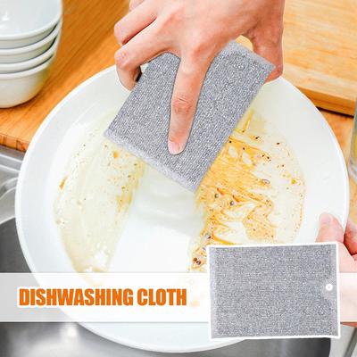 Non Scratch Wire Dishcloth 5 Pieces Non-Scratch Wire Dish Cloths Self-Draining Cleaning Portable Wipes Pads For Home Cleaning