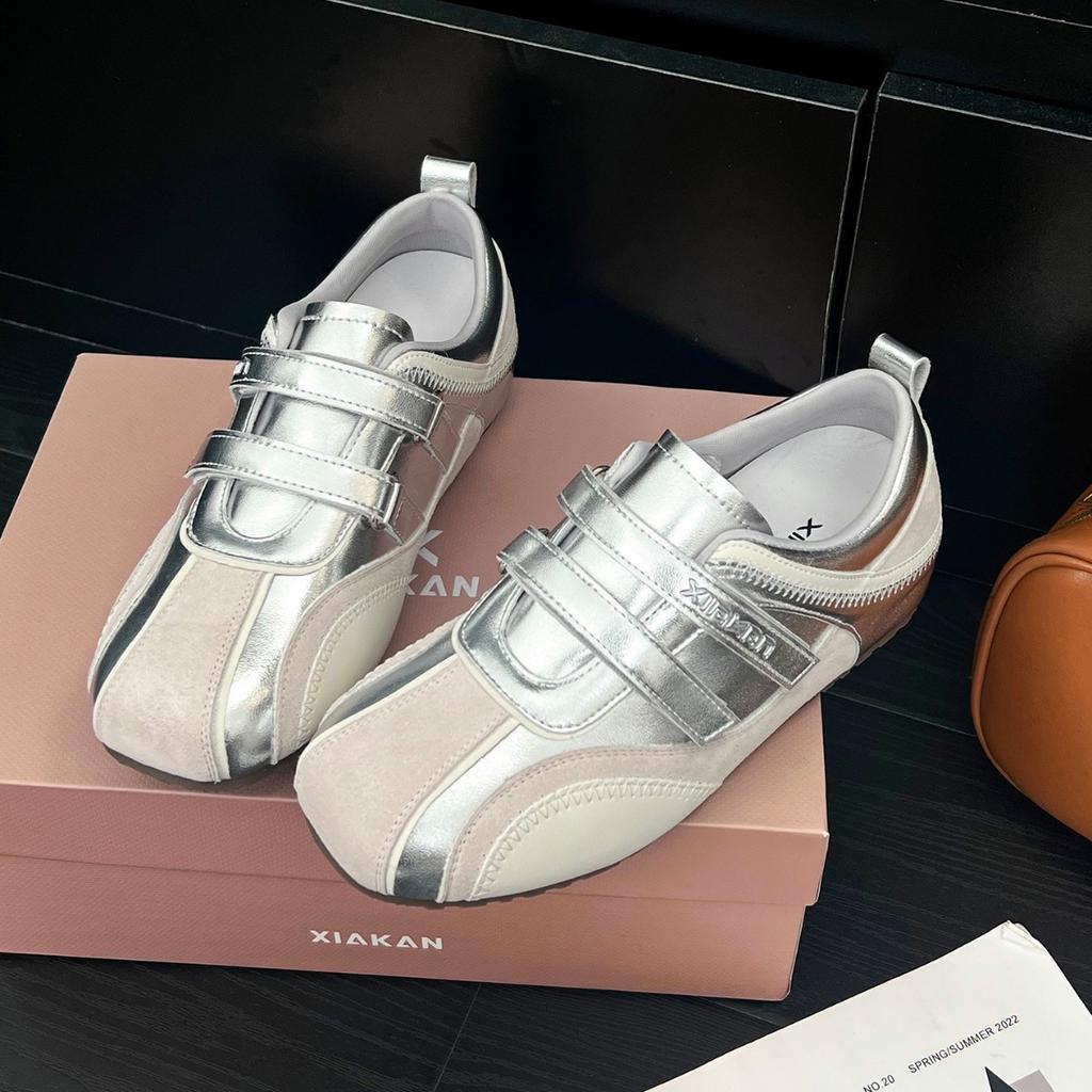 Sheepskin Version~ Inner Height Increase of 6cm Autumn New German Training Shoes Women's 2025 Casual Sports Board Shoes Forrest Gump Shoes