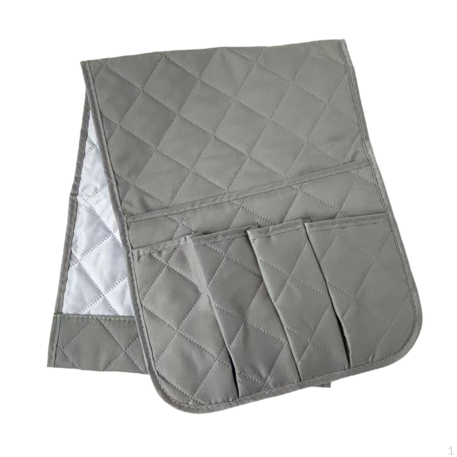 

Arm Rest Organiser Hanging Sofa Storage Bag Remote Control Holder Armchairs Couch Foldable сірий колір