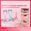Multifunctional Silicone Eyeliner Stencil Winged Tip Eyeliner Aid Eyeshadow Molds Eyelash Guide Template Lazy Quick Makeup Tool
