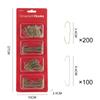 100/150/300Pcs Rustproof Christmas Tree Hook Ornaments 4cm Iron Art Hanger  Christmas