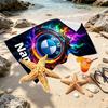 Custom Name Personalized BMW Print Beach Towel, for Trip Camping Beach Party Home Decor, Birthday Gift for Family & Friends