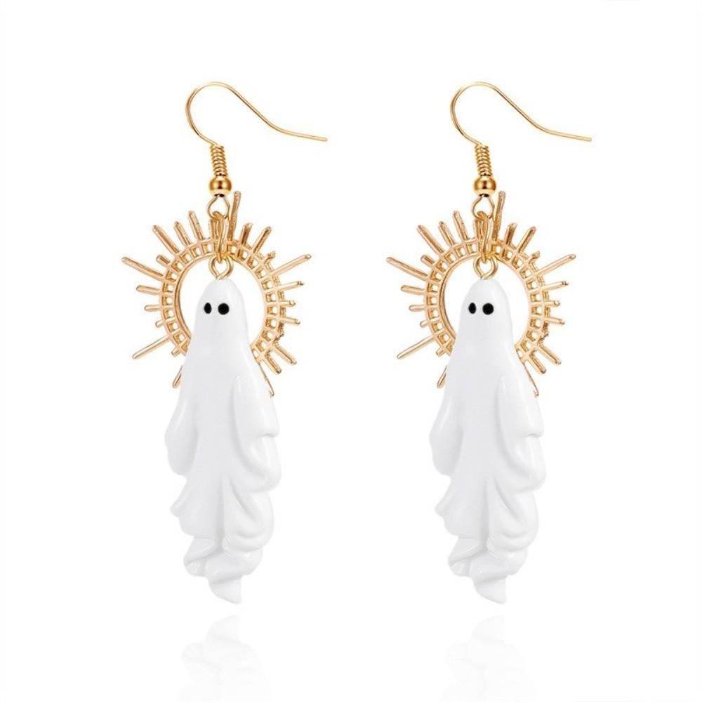 Skull Skeleton Earrings Zinc Zinc Alloy Imitation Human Bone Earrings Fashion Halloween Drop Earrings Gift