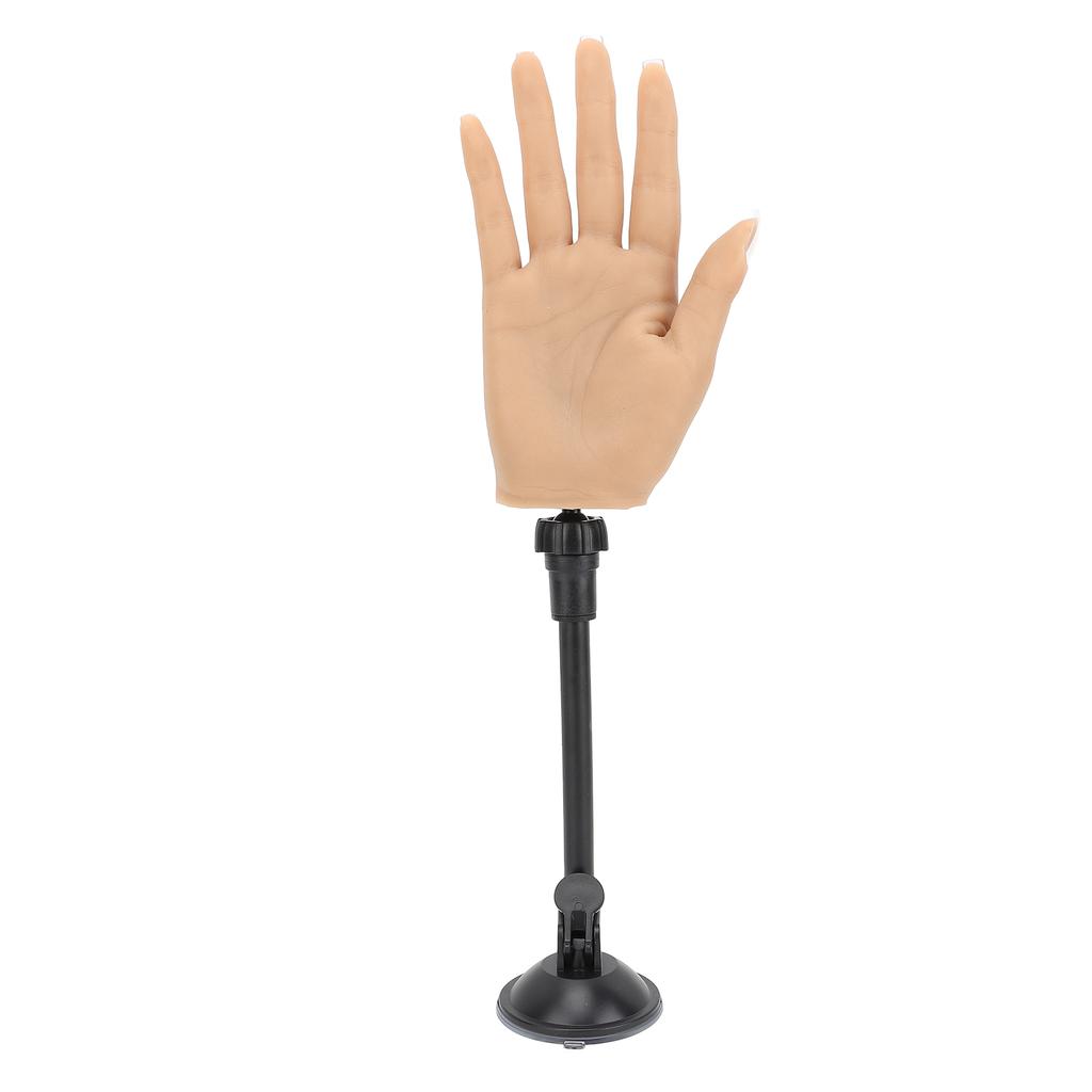 Praktyka treningu paznokci Profesjonalna giętka silikonowa żeńska ręka manekina ze stojakiem przyssawkowym