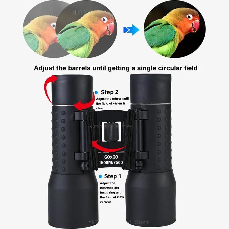 Powerful Telescope 60X60 Professional Binoculars Low Light Outdoor Long Range Outdoor Hunting Camping Equipment