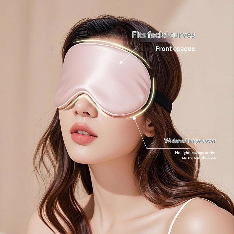 Double Sided Silk Eye Mask for Men Women Light Blocking Breathable for Travel Home Sleep Nap Rest