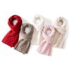 100% Pure Cashmere Knit Scarf for Women - Warm, Fashionable, Hollow Design for Autumn/Winter