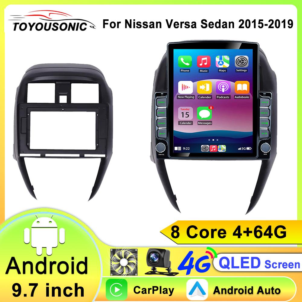 Android Car Radio for Nissan Versa Sedan 2015-2019 Stereo GPS Navigation Video Multimedia Player Tape Recorder Carplay