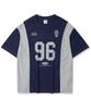 STENDS [M~5Xl] Blockcore Mesh Football T-Shirt_Navy