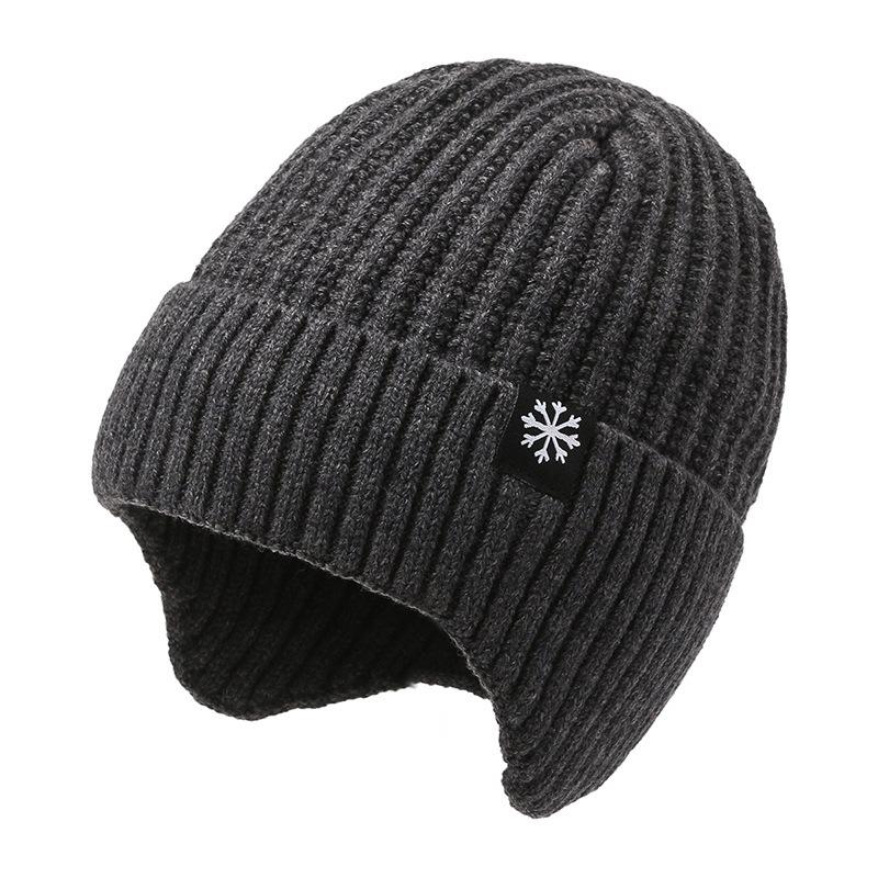 Men's Winter Wool Hat & Scarf Set: Thickened, Ear-Protecting, Cold-Proof, Warm, Knitted, Ideal for Riding
