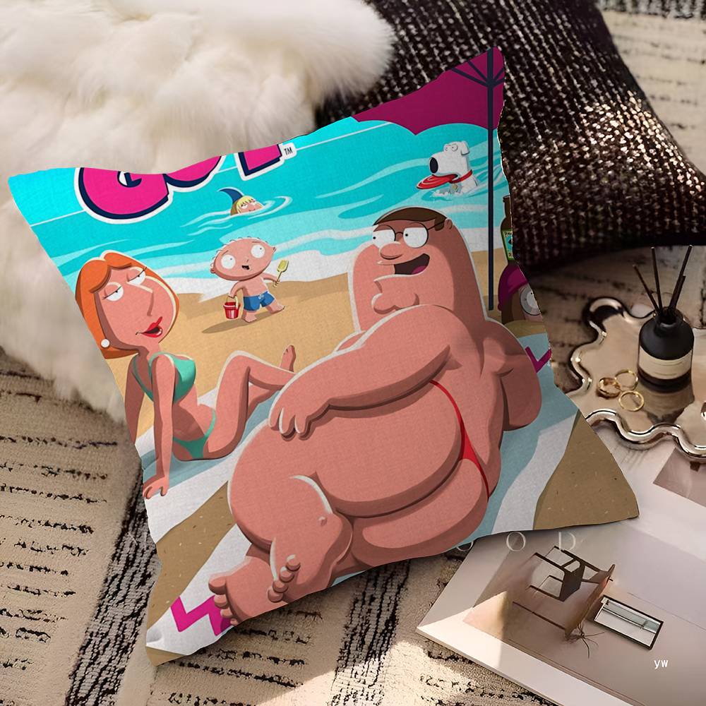 Cartoon G-Guy Cool F-Family 45*45cm Cushion Cover Pillow Cover Decor Pillowcase Home Pillowcase For Couch Pillow
