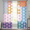 Retro Moroccan Modern Simple Fashion Sheer Curtains Modern Gauze Curtain for Living Room Bedroom Voile Yarn Curtains