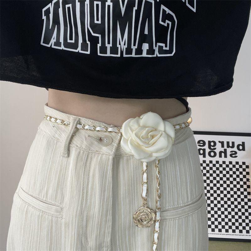 Beautiful Womens Floral Waist Chain Belt Perfect For Trendy Dress And Coat Looks