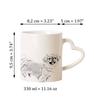 Pekingese, Pekinese, Peke - cup with a dog, adorable cup with a heart-shaped handle, universal gift from the Art-Dog brand