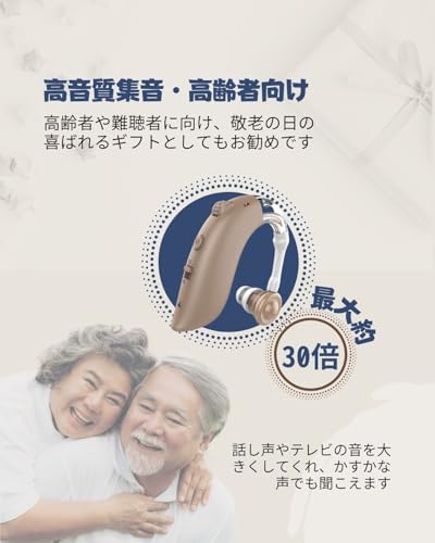 Genuine SUPLI Hearing Amplifier for Seniors, Ear-Hook Type, Ambidextrous, Rechargeable, 4 Volume Levels, Environmental Noise Reduction, Noise Suppress