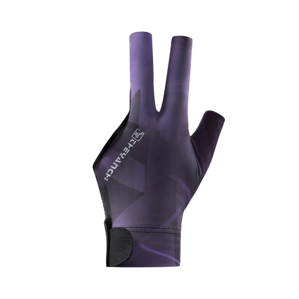 

1Pcs Non Slip Stickers Billiards Glove Elasticity Cloth Snooker Accessory Billiard black purple for left hand