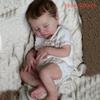 BZDOLL 50cm Soft Vinyl Asleep Reborn Baby Doll Cloth Body Toy 20inch Bebe Girl Toy with 3D-paint Skin and Visible Veins Like Real Kids Birthday Gift
