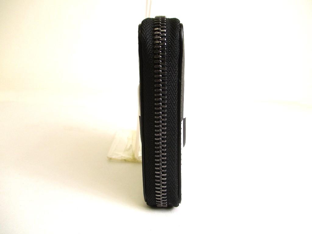 Authentic Jimmy Choo Black White Leather Bifold Wallet Compact Wallet Lawrence #9752  Refurbished