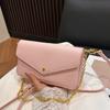 Textured envelope small bag women's 2026 new popular niche simple messenger bag fashionable small square bag