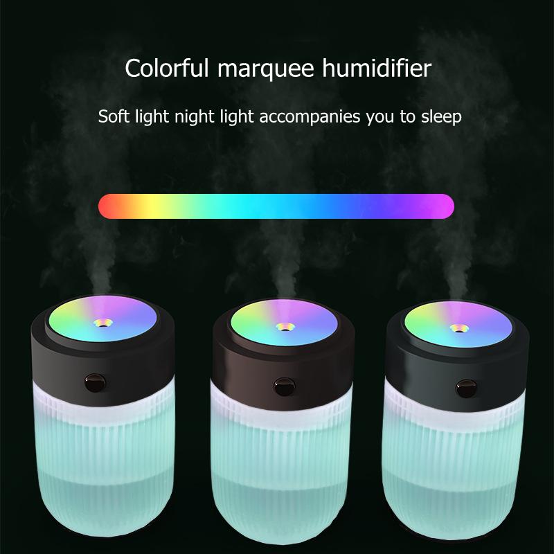 Portable Ultrasonic Humidifier Usb Mini Mist Fogger Car Air Freshener Purifier With 7 Color Light Umidificador For Home Office