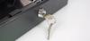 Black Steel Cash Box with Key Lock Hdwr Hd-Cb15