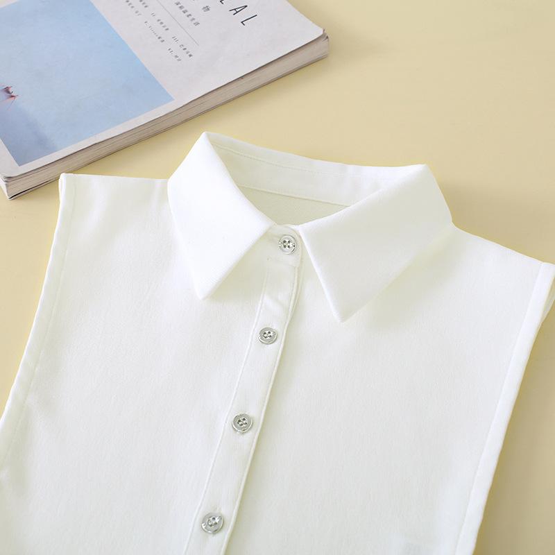 XXL Casual White Fake Collars for Women Neckwear Half Shirt Detachable Collars Nep Kraagie Cravats Half Shirt Sweater Accessory