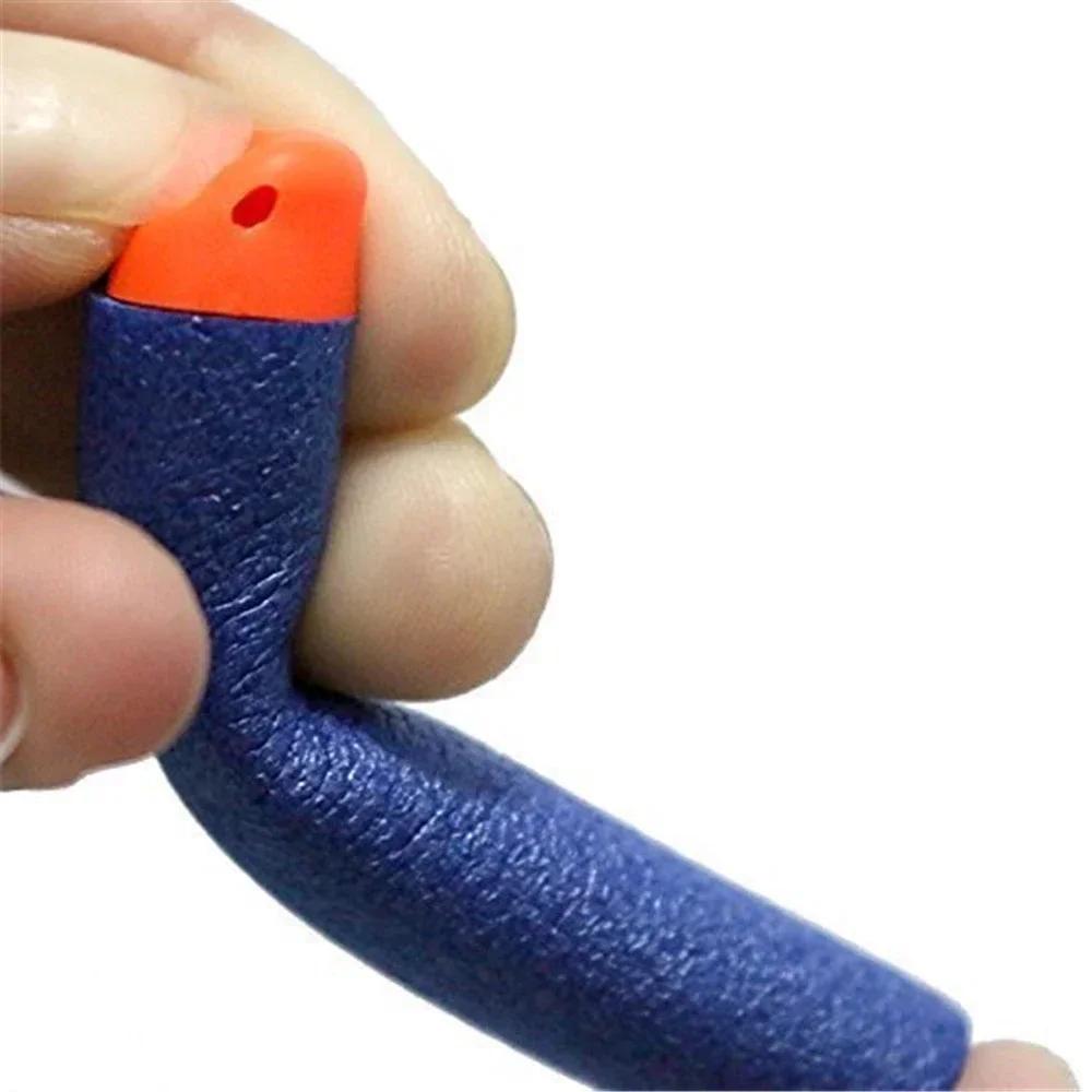 Blue Soft Hollow Hole Head Bullets 7.2cm For Refill Darts Toy Gun Bullets For Series Blasters Xmas Kid Children Gift