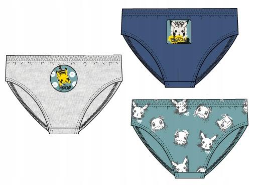 Boys' briefs 3-pack POKEMON cotton 4/5 years FN04a